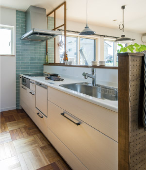 無垢のキッチン